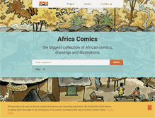 Tablet Screenshot of africacomics.net